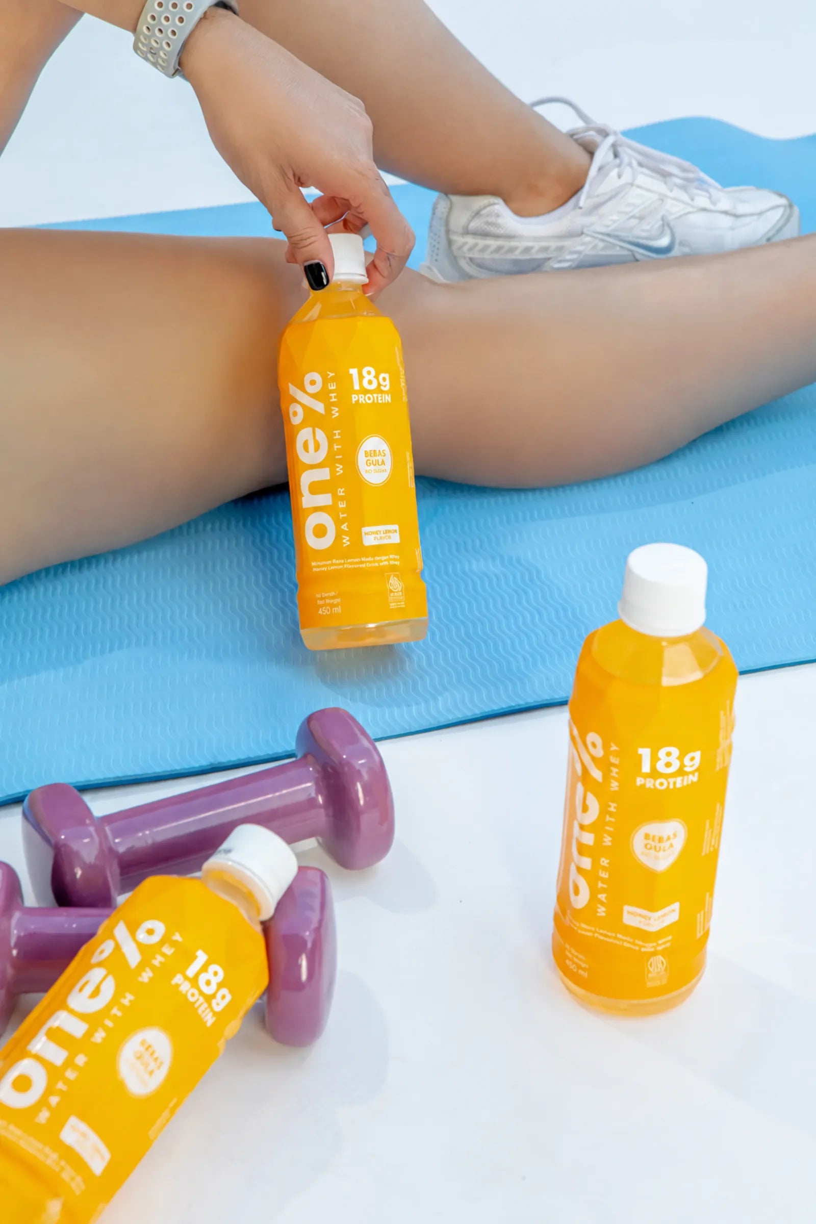 Protein Water in a gym bag moment